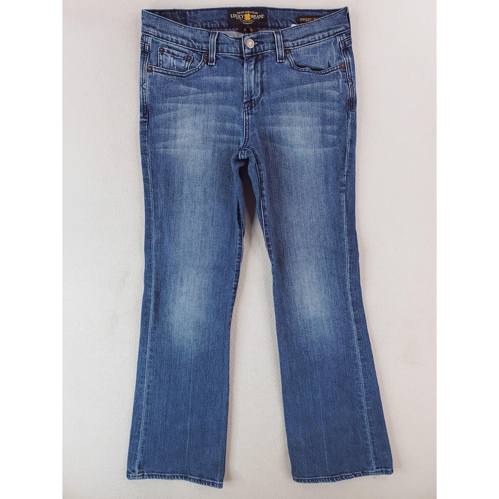 Lucky Brand Jeans Womens 6 Blue Sweet N Low Bootcut Stretch Low Rise Denim Y2K